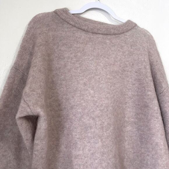 ACNE STUDIOS Dramatic Mohair Wool Blend Sweater in Powder Pink Size S - Picture 8 of 16